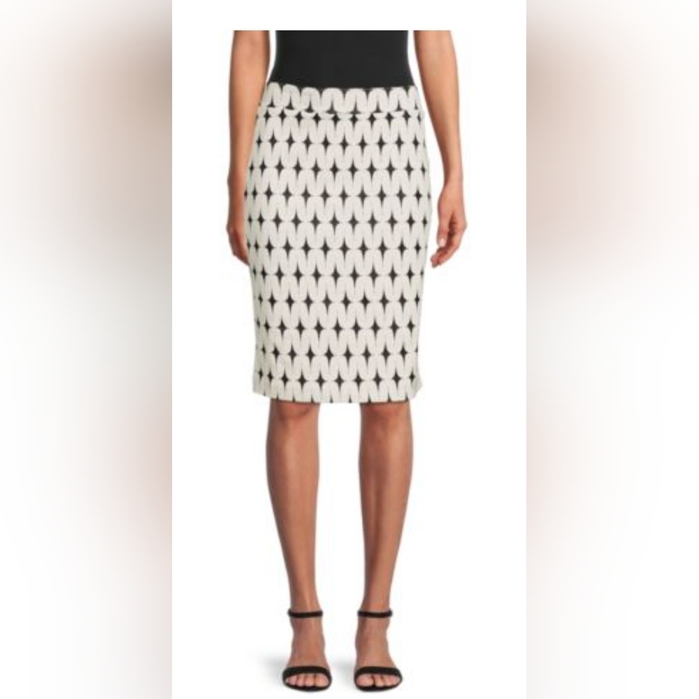 NWT Renne C Leena Printed Skirt Size L